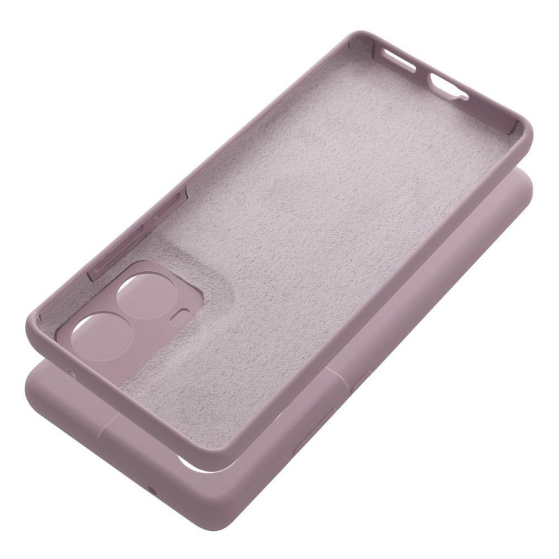 Kryt Silicone 2mm na Motorola Moto G85 Pískově růžový