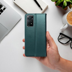 Peněženkové pouzdro Smart Magneto book na Motorola Moto G15 Tmavě zelený