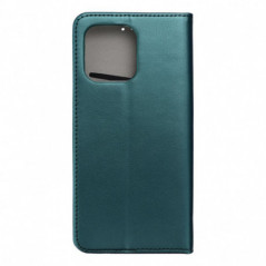 Peněženkové pouzdro Smart Magneto book na Motorola Moto G15 Tmavě zelený