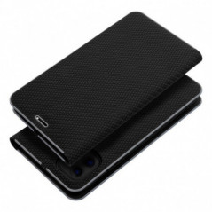 Peněženkové pouzdro LUNA Book Carbon na Apple iPhone 17 Pro Uhlíkové vlákno, Elegantní  Černý