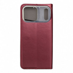 Peněženkové pouzdro Smart Magneto book na Apple iPhone 17 Pro Max Bordový
