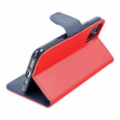Peňaženkový obal Fancy Book na Apple iPhone 17 Červený / Námořnická modrá