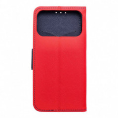Peňaženkový obal Fancy Book na Apple iPhone 17 Pro Max Červený / Námořnická modrá