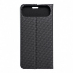 Peněženkové pouzdro LUNA Book Carbon na Apple iPhone 17 Air Uhlíkové vlákno, Elegantní  Černý