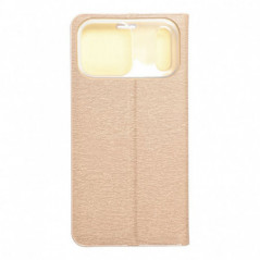 Peněženkové pouzdro LUNA Book Gold na Apple iPhone 17 Pro Max Elegantní  Zlatý