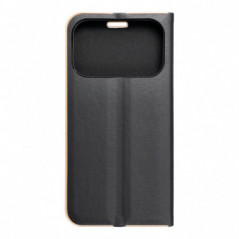 Peněženkové pouzdro LUNA Book Gold na Apple iPhone 17 Pro Elegantní  Černý