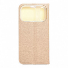 Peněženkové pouzdro LUNA Book Gold na Apple iPhone 17 Pro Elegantní  Zlatý