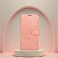 Peněženkové pouzdro MEZZO Book na Apple iPhone 17 Světle broskvový