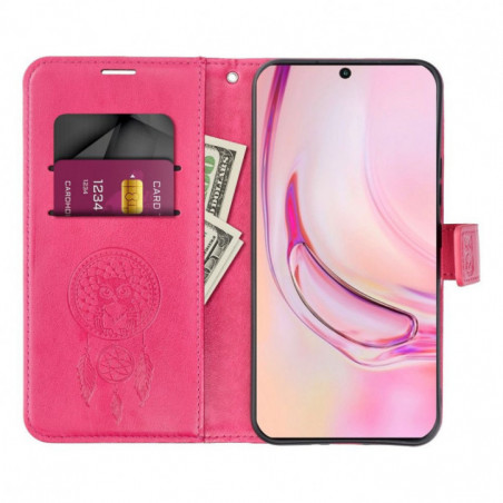Peněženkové pouzdro MEZZO Book na Apple iPhone 17 Air Purpurový