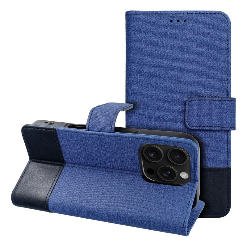 Peněženkové pouzdro GOMMA na Apple iPhone 17 Pro Max Elegantní Modrý Peněženkové pouzdro GOMMA na Apple iPhone 17 Pro Max Elegantní Modrý