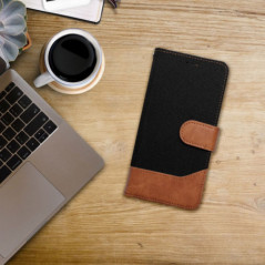 Peněženkové pouzdro JEANS na Apple iPhone 17 Pro Elegantní  Černý