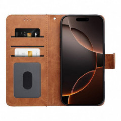 Peněženkové pouzdro JEANS na Apple iPhone 17 Pro Elegantní  Šedý