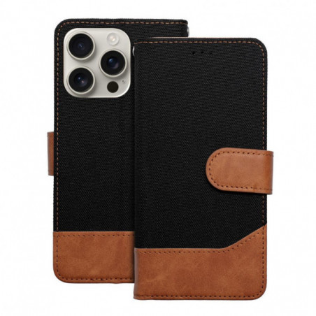 Peněženkové pouzdro JEANS na Apple iPhone 17 Pro Max Elegantní  Černý