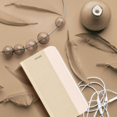 Peněženkové pouzdro Sensitive Book na Apple iPhone 17 Zlatý