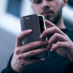 Peněženkové pouzdro Sensitive Book na Apple iPhone 17 Pro Černý