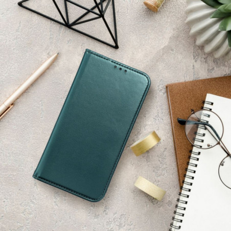 Peněženkové pouzdro Smart Magneto book na Motorola Moto G86 Tmavě zelený