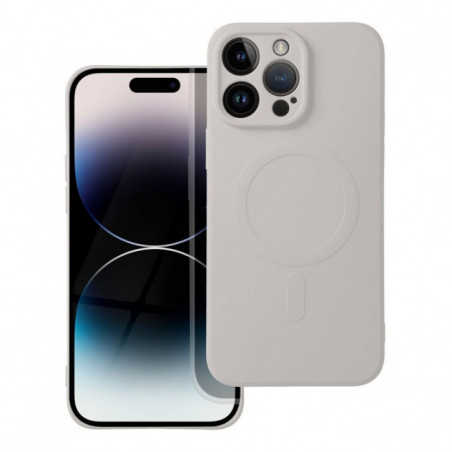Kryt Silicone Mag Cover na Apple iPhone 17 Pro Max MagSAFE  Titanový