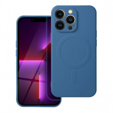 Kryt Silicone Mag Cover na Apple iPhone 17 Pro MagSAFE  Modrý