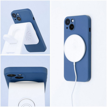 Kryt Silicone Mag Cover na Apple iPhone 17 Pro MagSAFE  Modrý