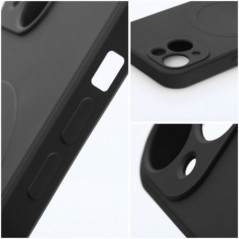 Kryt Silicone Mag Cover na Apple iPhone 17 Pro Max MagSAFE  Černý