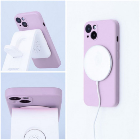 Kryt Silicone Mag Cover na Apple iPhone 17 Air MagSAFE  Růžový