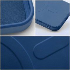Kryt Silicone Mag Cover na Apple iPhone 17 Pro Max MagSAFE  Modrý