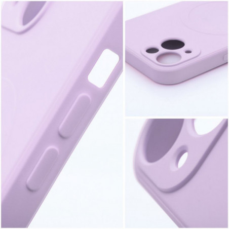 Kryt Silicone Mag Cover na Apple iPhone 17 Pro Max MagSAFE  Růžový