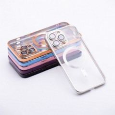 Kryt Electro Mag na Apple iPhone 17 Pro MagSAFE  Stříbrný