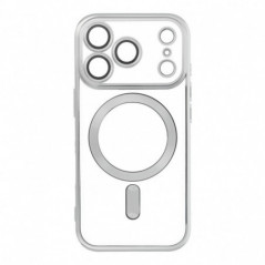 Kryt Electro Mag na Apple iPhone 17 Pro MagSAFE  Stříbrný