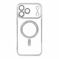 Kryt Electro Mag na Apple iPhone 17 Pro Max MagSAFE  Stříbrný