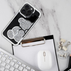 Kryt Teddy bear na Apple iPhone 17 Pro Stříbrný