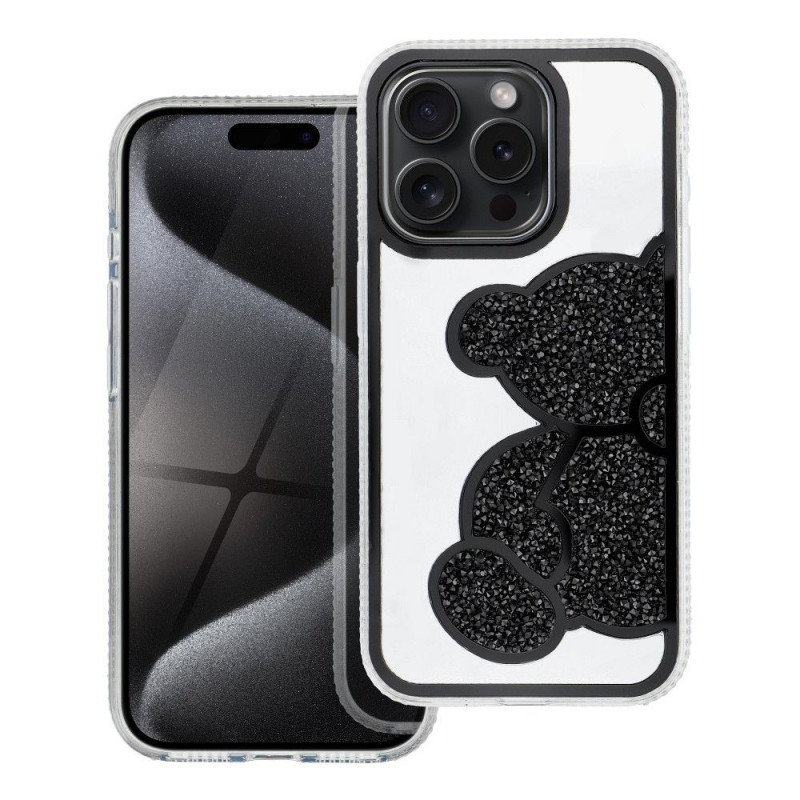 Kryt Teddy bear na Apple iPhone 17 Pro Max Černý