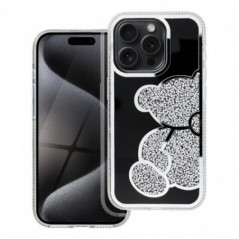 Kryt Teddy bear na Apple iPhone 17 Pro Max Stříbrný