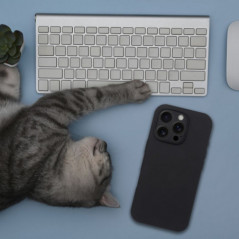 Kryt Silicone 2mm na Apple iPhone 17 Pro Max Černý