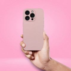 Kryt Silicone 2mm na Apple iPhone 17 Pro Max Pískově růžový
