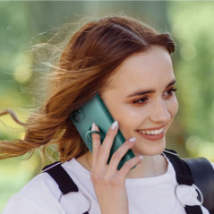 Kryt Silicone ring na Apple iPhone 17 Zelený