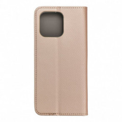 Peněženkové pouzdro Smart Case Book na Motorola Moto E15 Zlatý