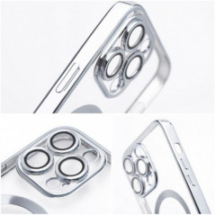 Kryt Electro Mag na Samsung Galaxy S25 Edge MagSAFE  Stříbrný