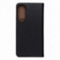 Kryt LEATHER na Samsung Galaxy S25 Edge Černý