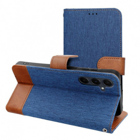 Peněženkové pouzdro JEANS na Samsung Galaxy S25 Edge Elegantní  Modrý