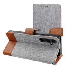 Peněženkové pouzdro JEANS na Samsung Galaxy S25 Edge Elegantní  Šedý