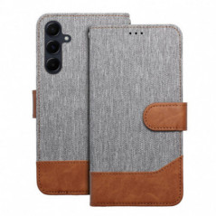 Peněženkové pouzdro JEANS na Samsung Galaxy S25 Edge Elegantní  Šedý