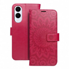 Peněženkové pouzdro MEZZO Book na Samsung Galaxy S25 Edge Purpurový
