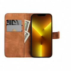 Peněženkové pouzdro TENDER Book na Samsung Galaxy S25 Edge Hnědý