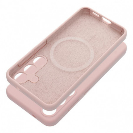 Kryt Silicone 2mm na Samsung Galaxy S25 Edge Pískově růžový