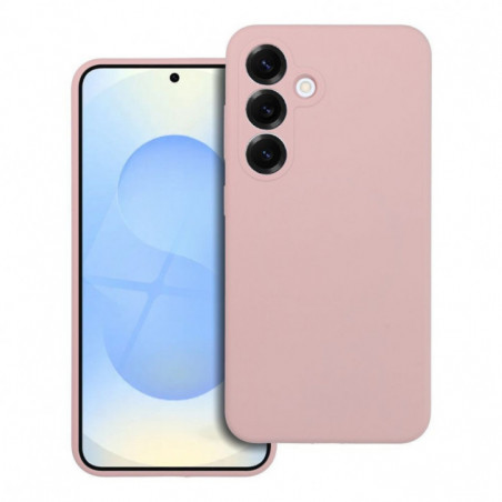 Kryt Silicone 2mm na Samsung Galaxy S25 Edge Pískově růžový