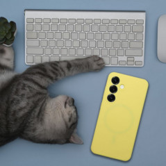 Kryt Silicone 2mm na Samsung Galaxy S25 Edge Citronová