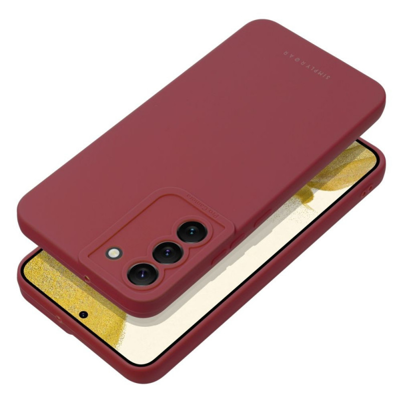 Kryt Roar Luna na Samsung Galaxy S25 Edge Jednobarevný, Stylový, Estetický doplněk  Červený