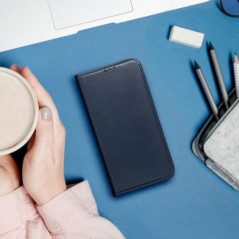 Peněženkové pouzdro Smart Magneto book na Motorola Edge 60 Pro Tmavší modrý