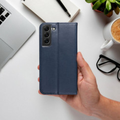 Peněženkové pouzdro Smart Magneto book na Motorola Edge 60 Pro Tmavší modrý